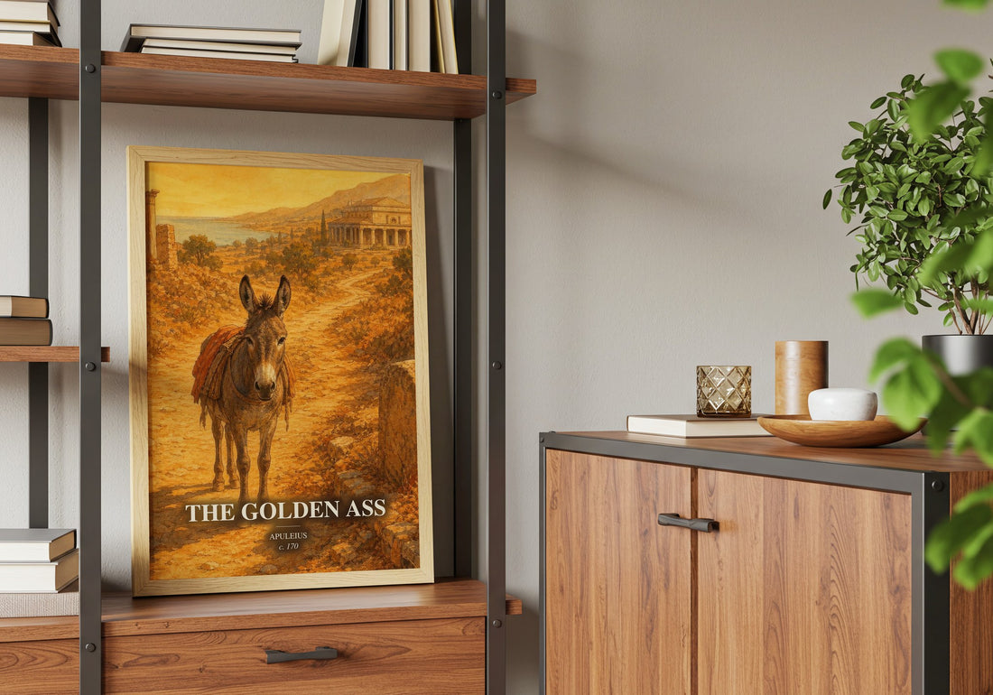 The Golden Ass book watercolour illustration paper finish options – matte satin gloss