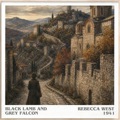 Black Lamb and Grey Falcon Literary Art Print by Rebecca West