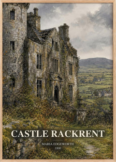 Castle Rackrent Book Watercolour Illustration by Maria Edgeworth