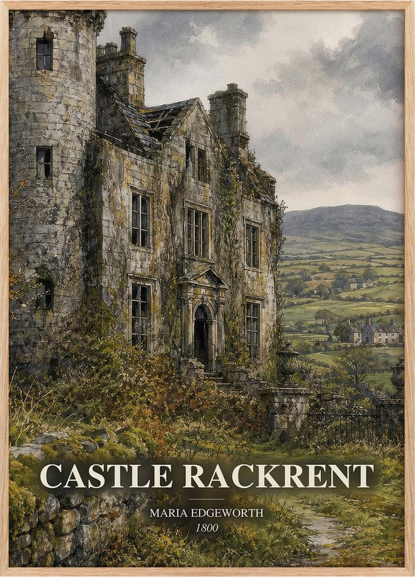 Castle Rackrent Book Watercolour Illustration by Maria Edgeworth