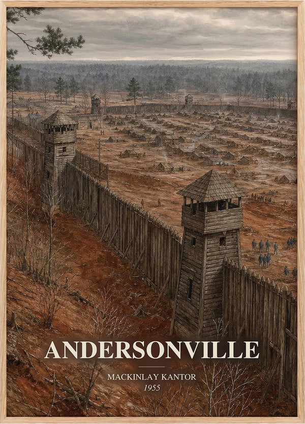 Andersonville Book Watercolour Illustration by MacKinlay Kantor