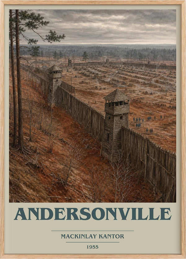 Andersonville Book Cover Poster by MacKinlay Kantor