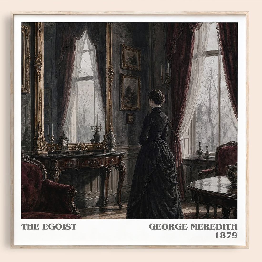 The Egoist literary book poster by George Meredith – framed literary art print