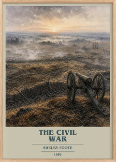 The Civil War Book Cover Poster by Shelby Foote