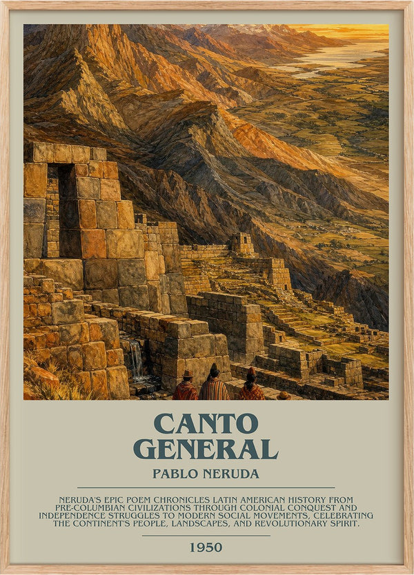 Canto General Bookish Wall Art by Pablo Neruda
