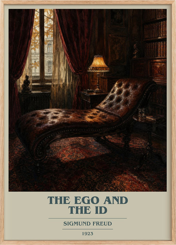 The Ego and the Id Book Cover Poster by Sigmund Freud
