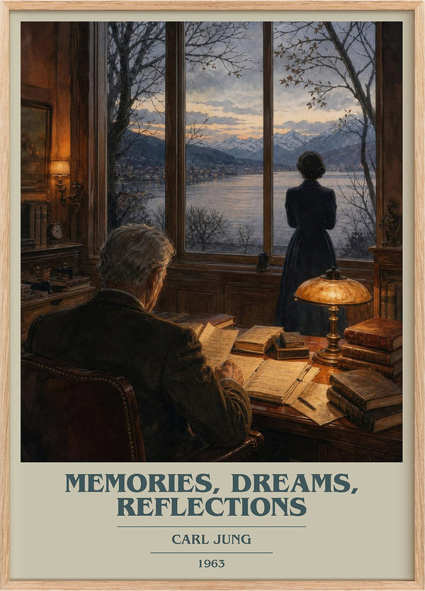 Memories, Dreams, Reflections Book Cover Poster by Carl Jung