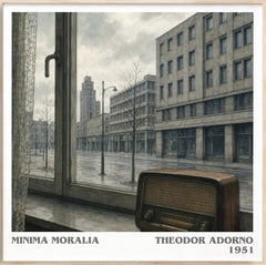 Minima Moralia Literary Art Print by Theodor Adorno