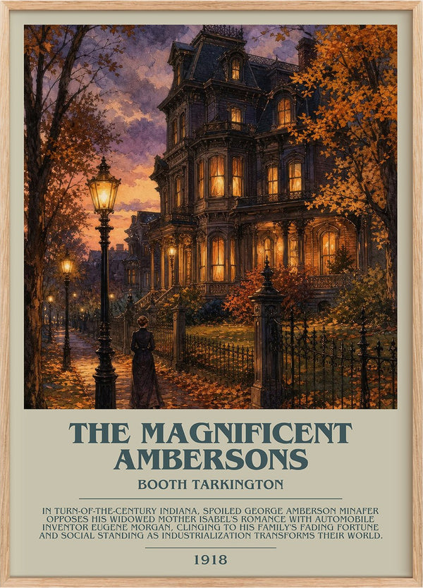 The Magnificent Ambersons Bookish Wall Art by Booth Tarkington