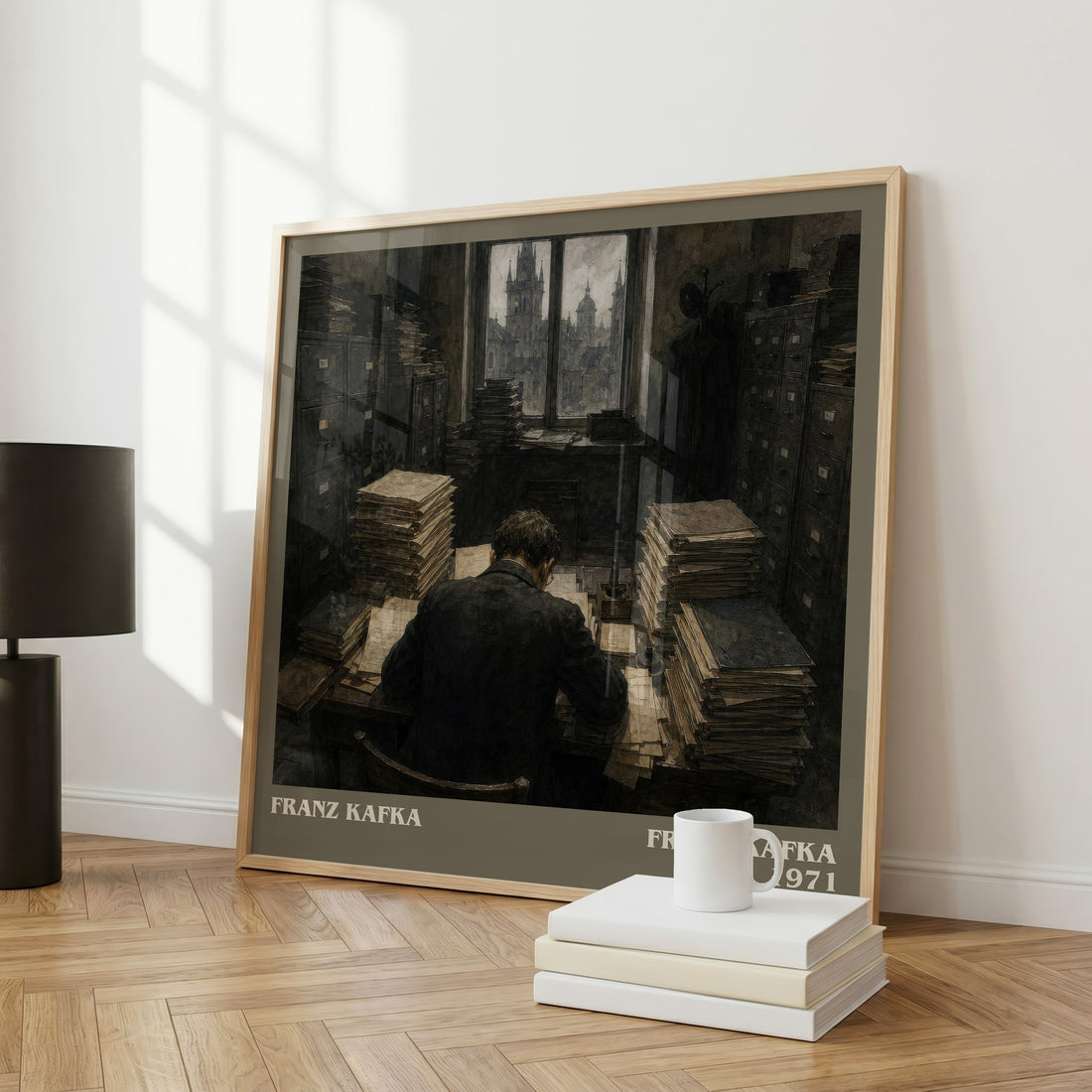 Franz Kafka literary art print colour and style options – Franz Kafka book art