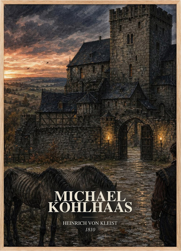 Michael Kohlhaas Book Watercolour Illustration by Heinrich von Kleist