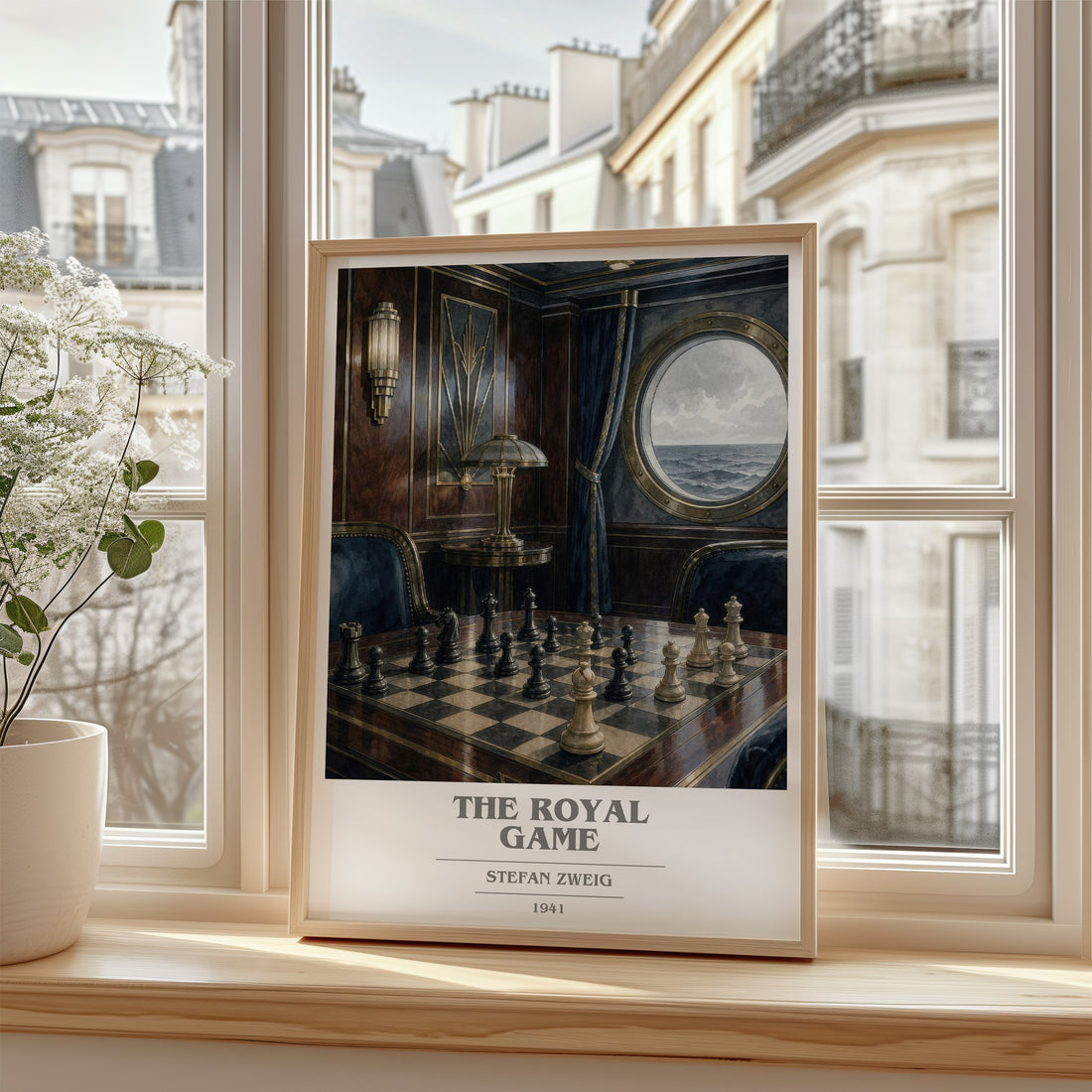 The Royal Game book cover poster colour and style options – Stefan Zweig book art