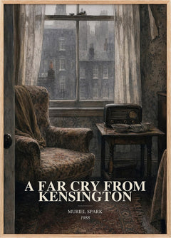 Far Cry From Kensington Book Watercolour Illustration by Muriel Spark
