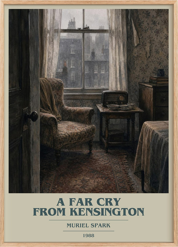 A Far Cry From Kensington Book Cover Poster by Muriel Spark