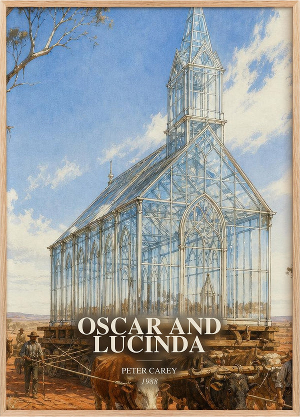 Oscar and Lucinda Book Watercolour Illustration by Peter Carey