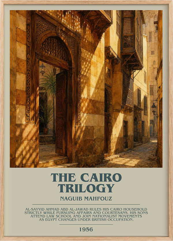 The Cairo Trilogy Bookish Wall Art by Naguib Mahfouz