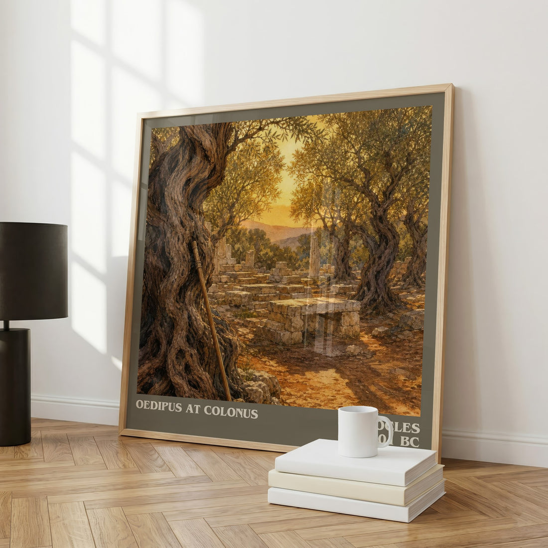 Oedipus at Colonus literary art print colour and style options – Sophocles book art