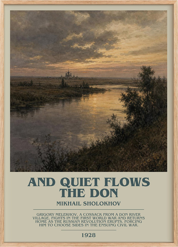 And Quiet Flows The Don Bookish Wall Art by Mikhail Sholokhov