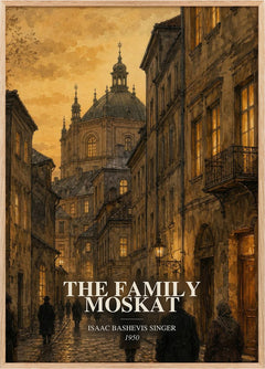 Family Moskat Book Watercolour Illustration by Isaac Bashevis Singer