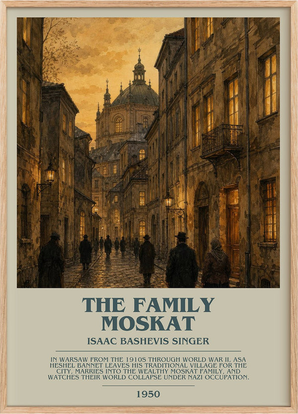 The Family Moskat Bookish Wall Art by Isaac Bashevis Singer