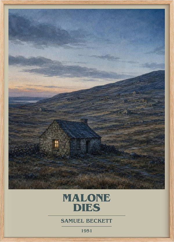 Malone Dies Book Cover Poster by Samuel Beckett