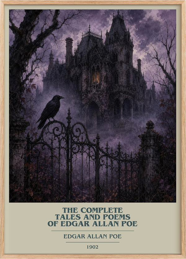 Complete Tales and Poems of Edgar Allan Poe Book Cover Poster by Edgar Allan Poe