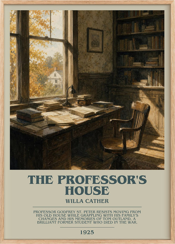 The Professor's House Bookish Wall Art by Willa Cather