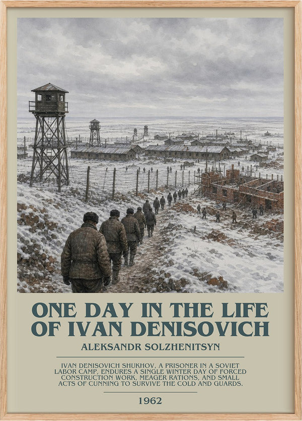 One Day in the Life of Ivan Denisovich Bookish Wall Art by Aleksandr Solzhenitsyn