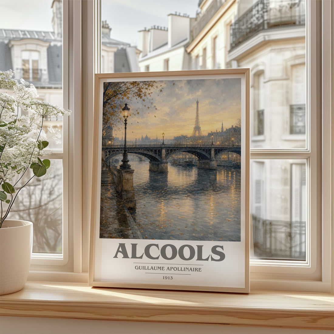Alcools book cover poster colour and style options – Guillaume Apollinaire book art