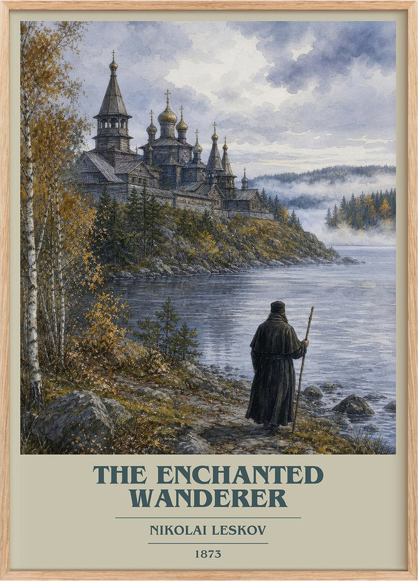 The Enchanted Wanderer Book Cover Poster by Nikolai Leskov