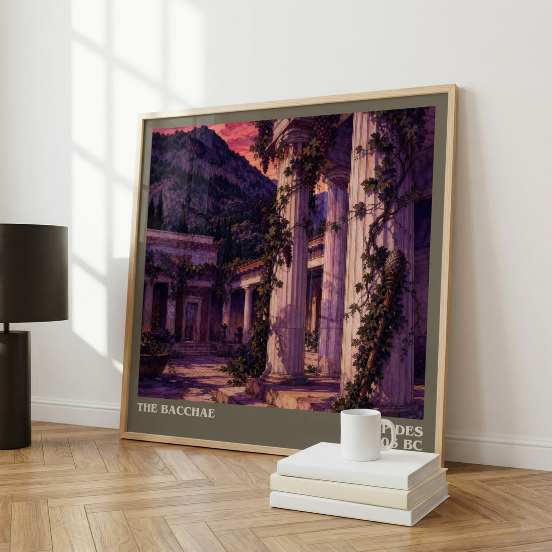 The Bacchae literary art print colour and style options – Euripides book art