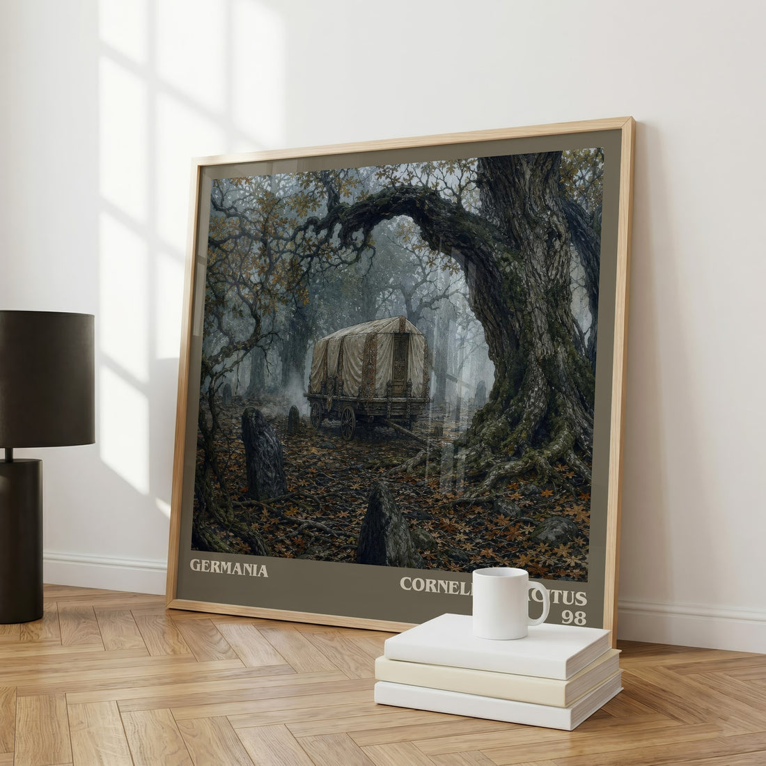 Germania literary art print colour and style options – Cornelius Tacitus book art