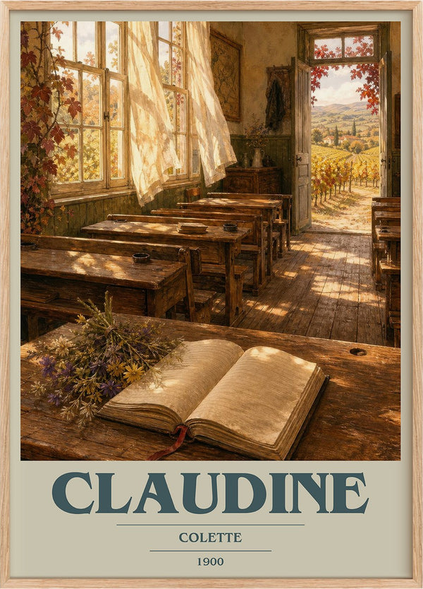 Claudine Book Cover Poster by Colette