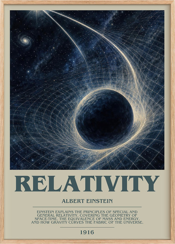 Relativity Bookish Wall Art by Albert Einstein