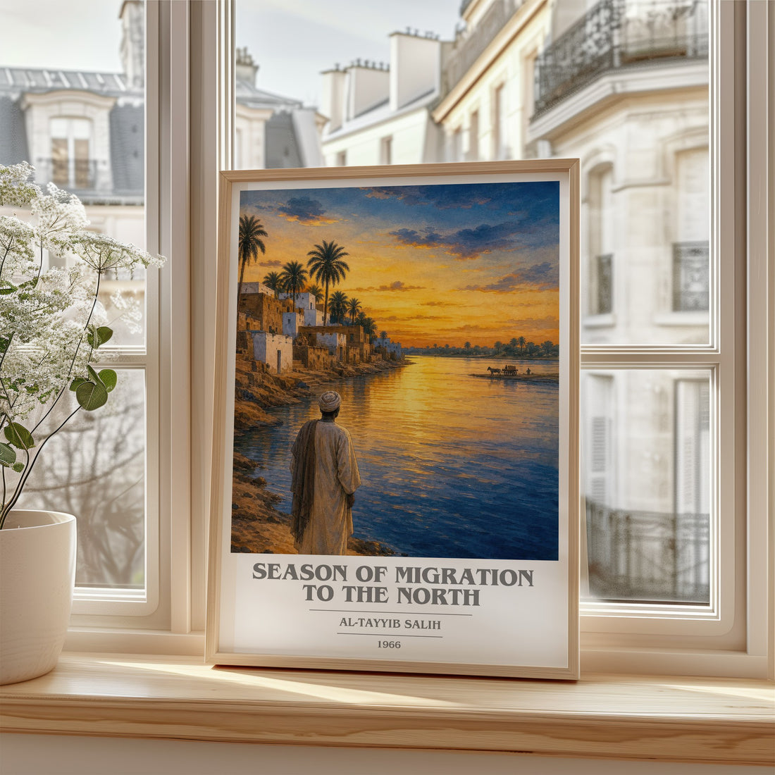 Season of Migration to the North book cover poster colour and style options – Al-Tayyib Salih book art