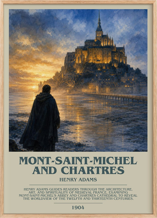 Mont-Saint-Michel and Chartres Bookish Wall Art by Henry Adams
