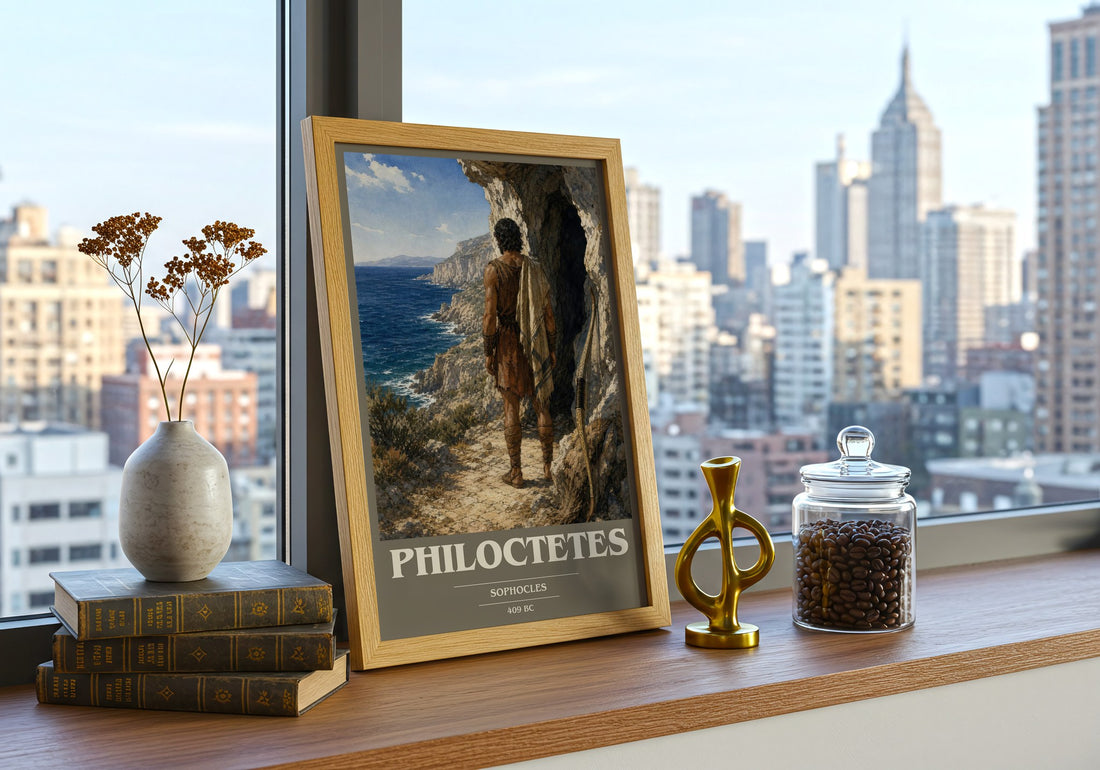 Philoctetes book cover poster colour and style options – Sophocles book art