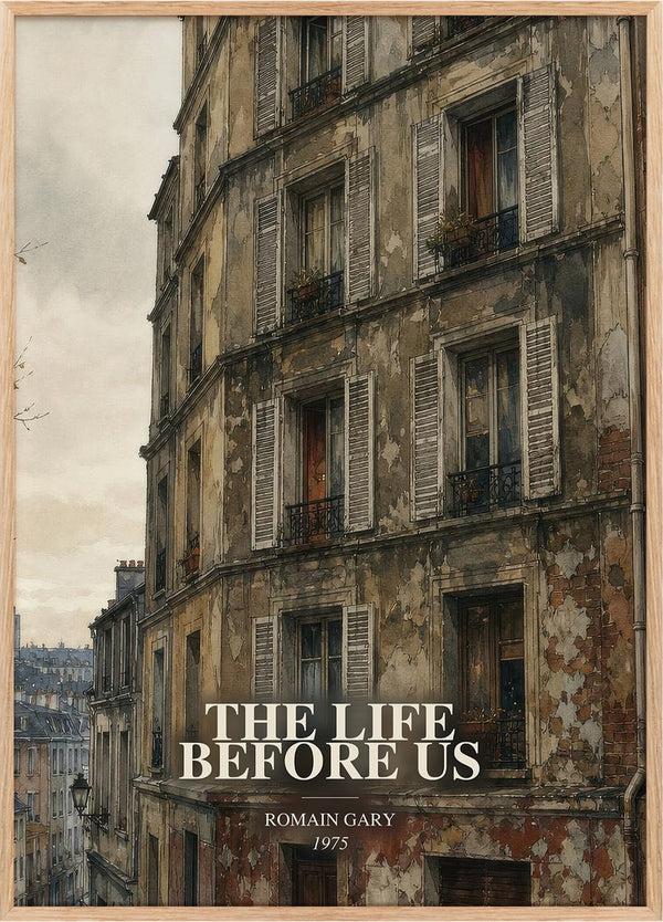 The Life Before Us Book Watercolour Illustration by Romain Gary