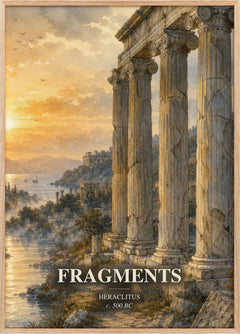 Fragments Book Watercolour Illustration by Heraclitus