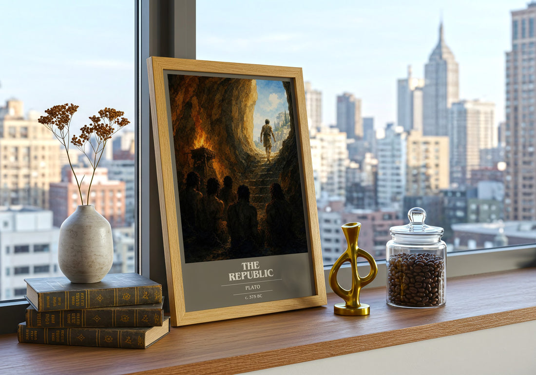 The Republic book cover poster colour and style options – Plato book art