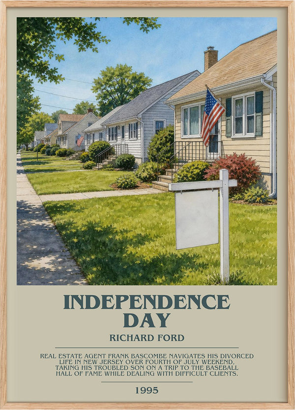 Independence Day Bookish Wall Art by Richard Ford