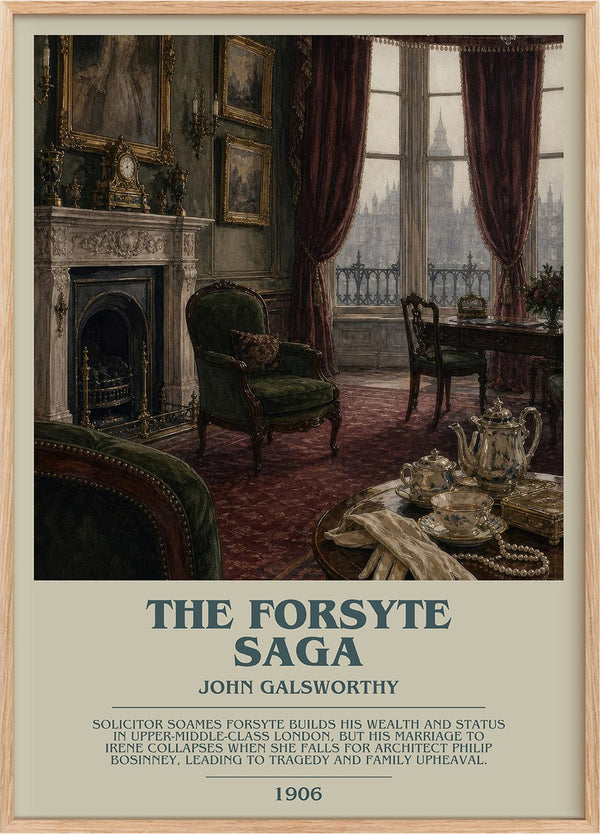 The Forsyte Saga Bookish Wall Art by John Galsworthy