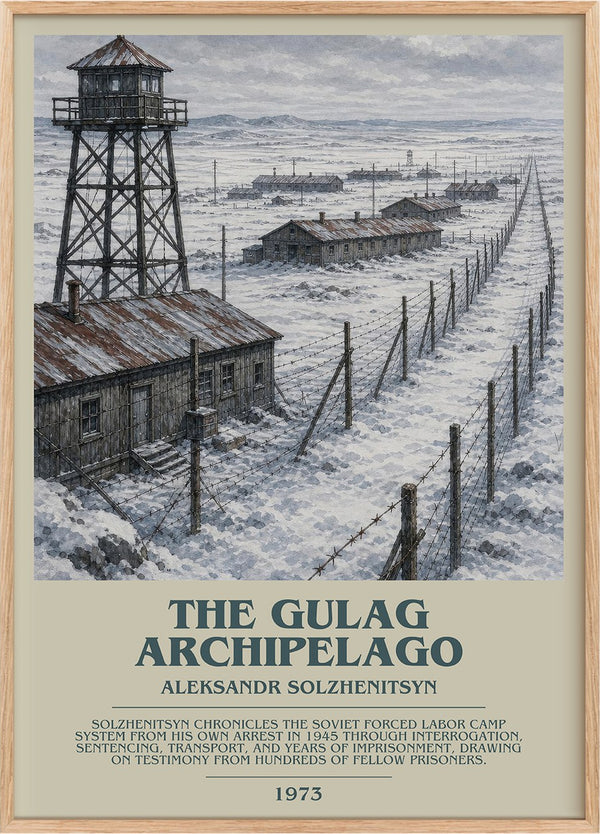 The Gulag Archipelago Bookish Wall Art by Aleksandr Solzhenitsyn