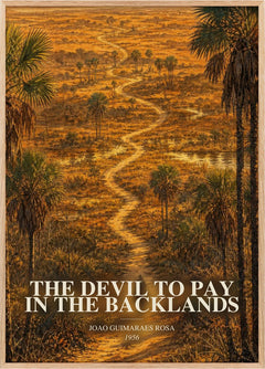 Devil to Pay in the Backlands Book Watercolour Illustration by J. Rosa