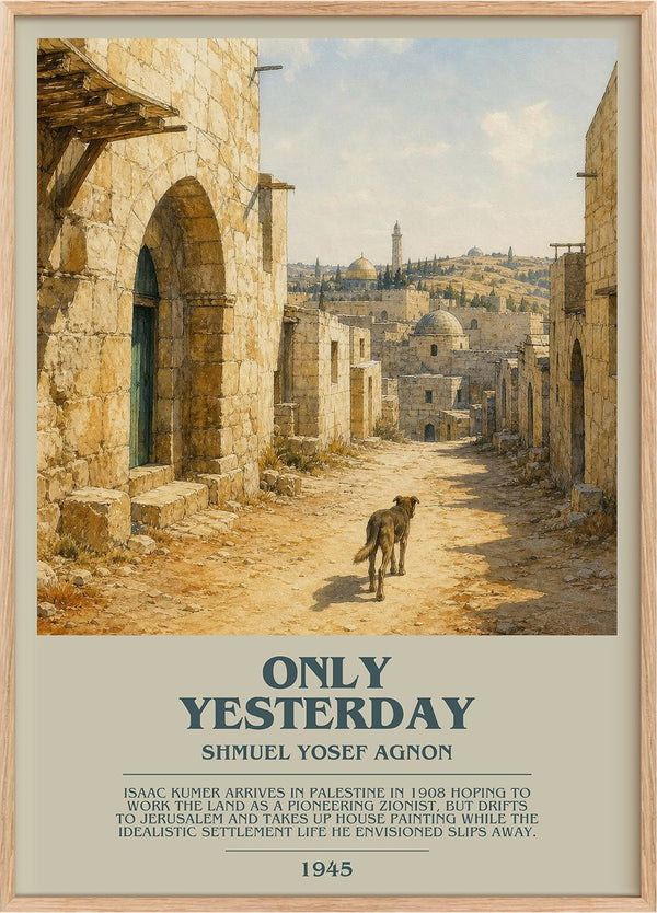 Only Yesterday Bookish Wall Art by Shmuel Yosef Agnon