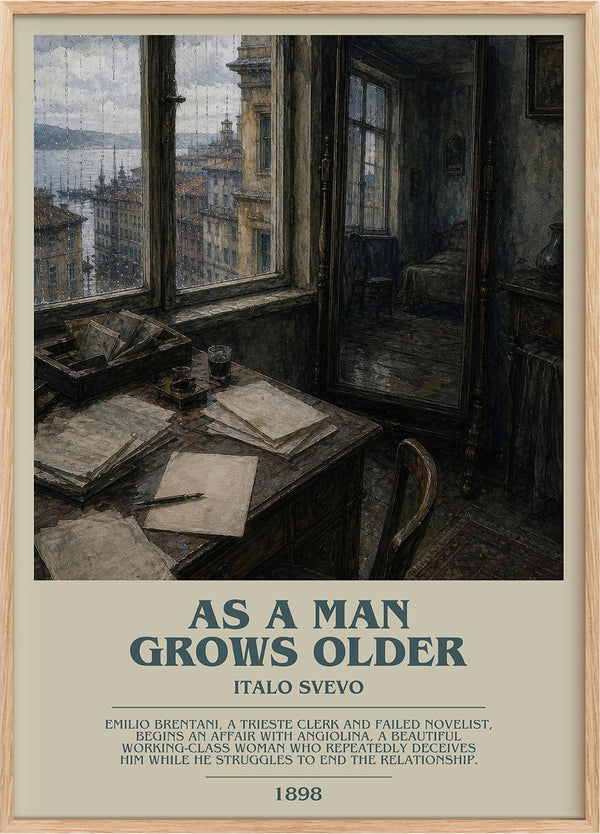 As A Man Grows Older Bookish Wall Art by Italo Svevo
