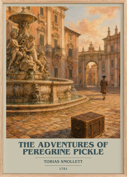 Adventures of Peregrine Pickle Book Cover Poster by Tobias Smollett