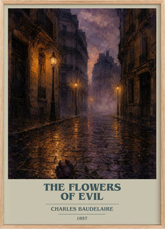 The Flowers of Evil Book Cover Poster by Charles Baudelaire