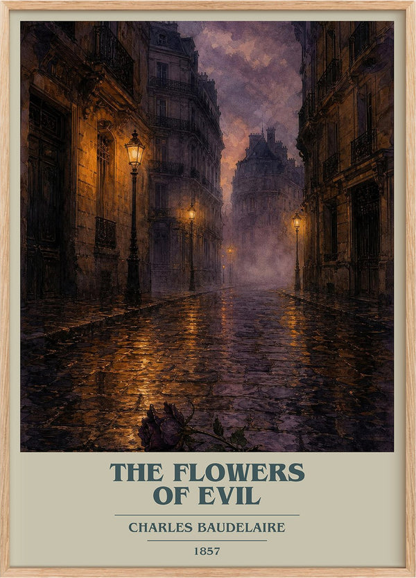 The Flowers of Evil Book Cover Poster by Charles Baudelaire