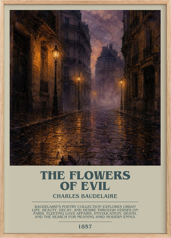 The Flowers of Evil Bookish Wall Art by Charles Baudelaire